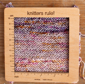KNITTERS RULE SWATCH RULER