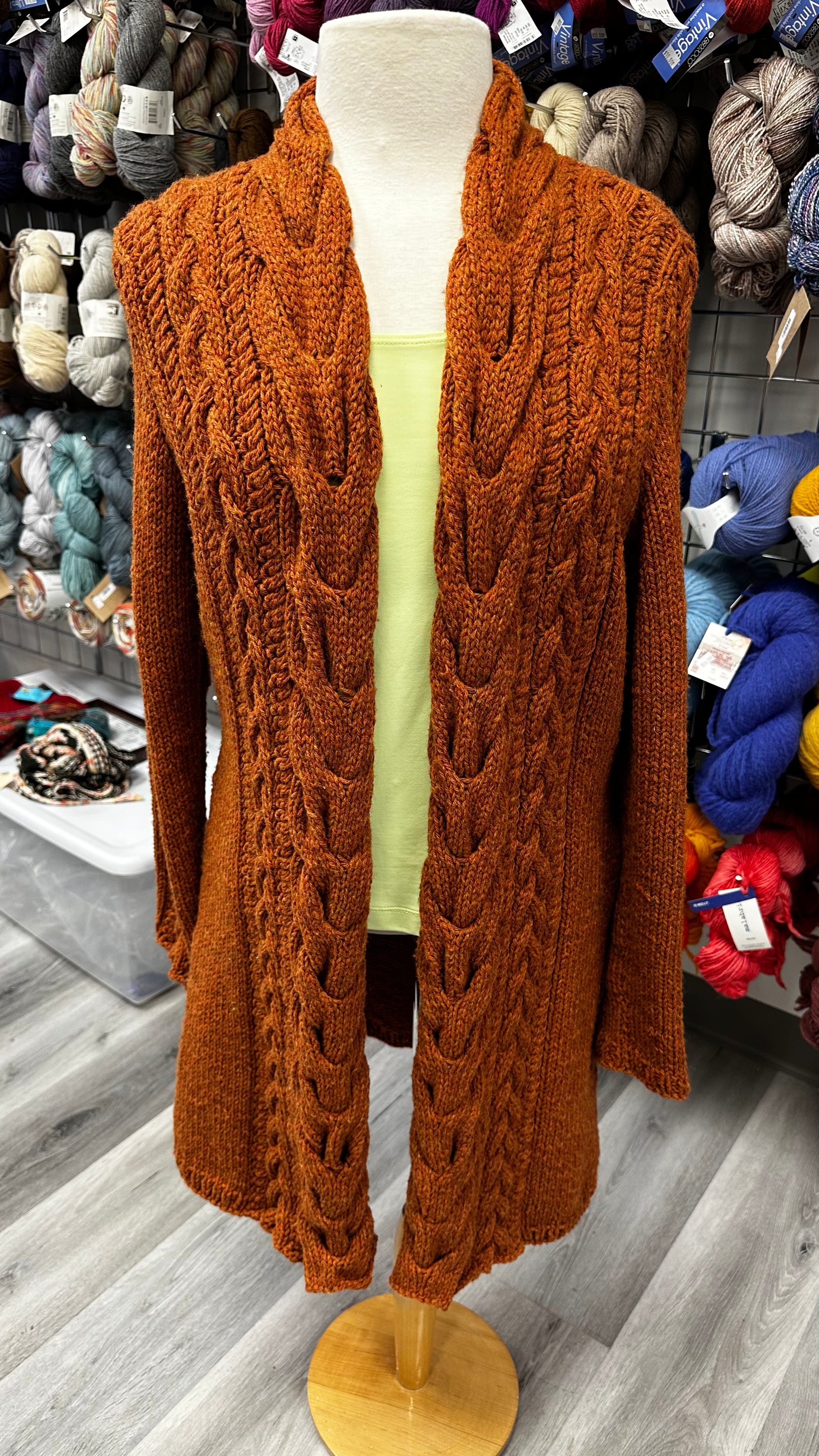 ORGANIC WOOL SWEATER COAT SZ SMALL 250